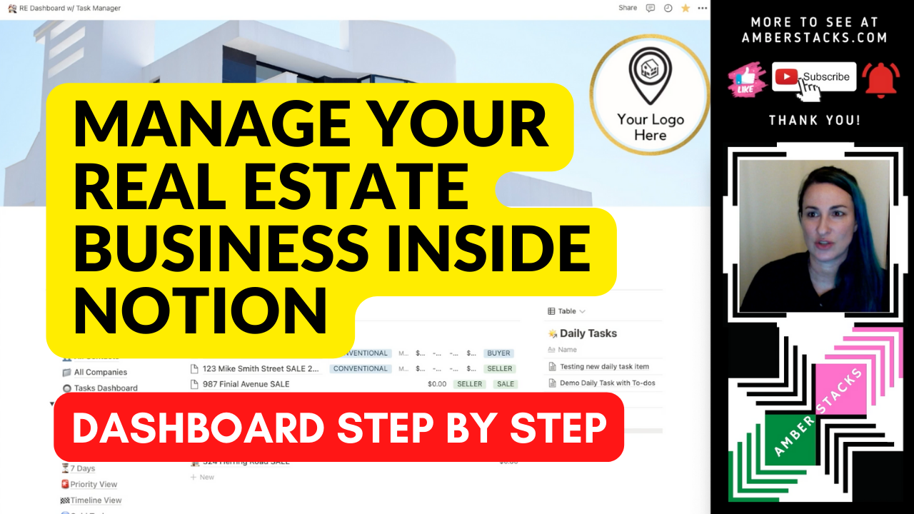 Real Estate Transaction Manager for Notion – Tutorial Videos